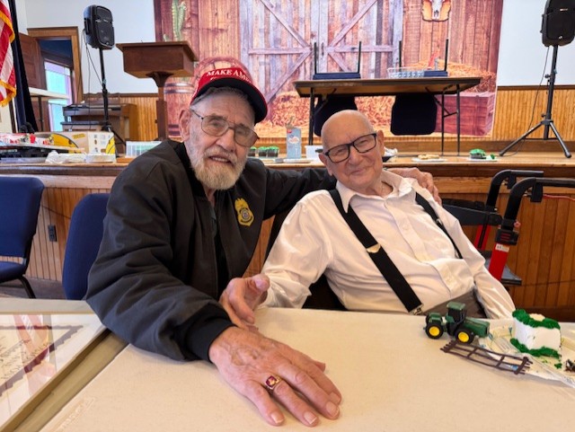 Wendell with his dear friend, Bob Landry.